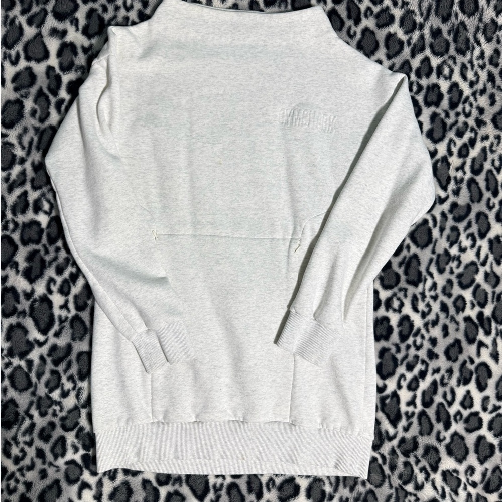 Gymshark Light Gray Cowl Neck Sweater
